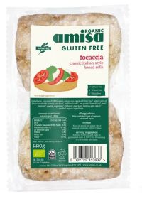 Amisa Organic Focaccia Rolls (Gluten Free) 220g