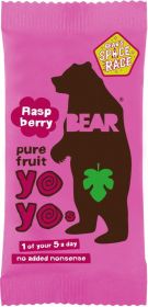 Bear Pure Fruit Raspberry Yoyos 20g