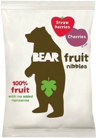 Bear Strawberries and Cherries Fruit Nibbles 30g x12