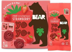 Bear Strawberry Yoyo's Multipack 20g x 5 (1 pack)