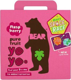 Bear Pure Fruit Raspberry Yoyos - Multipack 20g (5's) x6
