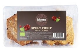Biona Organic Spelt Fruit & Nut Cookies 240g x6