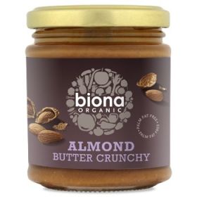 Biona Organic Almond Butter - Crunchy 170g x6