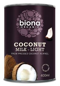 Biona Organic Coconut Milk (Light 9% fat) 400ml x6
