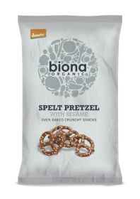 Biona Organic Spelt Sesame Pretzels (Baked not Fried) 125g x12