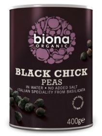 Biona Black Chick Peas Organic 400gx6