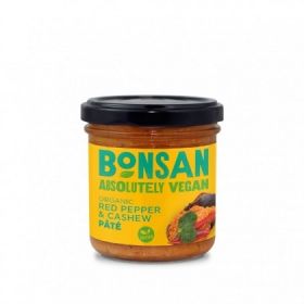 Bonsan Organic Cashew Bell Pepper Pate - Vegan 130gx6