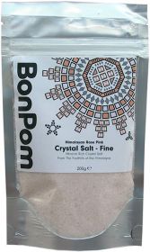 BonPom Fine Himalayan Rose Pink Crystal Salt 200g x1