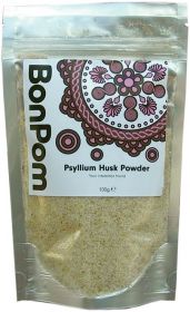 BonPom Organic Raw Psyllium Husk Powder 100g x1