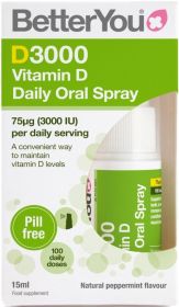 Better You D3000 Vitamin D Daily Daily Oral Spray 15mlx1