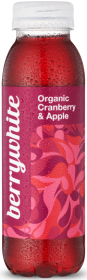 Berrywhite Organic Cranberry and Apple Juice (Still) 330ml x12