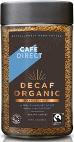 Cafedirect Fair Trade & Organic Decaf Freeze Dried Instant Coffee (*Strength 3) 100g x6