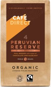 Cafedirect Fair Trade & Organic Peruvian Reserve Whole Beans 227g x6