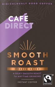 Cafedirect FT Freeze Dried Smooth Roast coffee pouches 12x200g