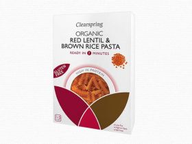 Clearspring Organic GF Red Lentil & Brown Rice Pasta - Fusilli 250g x 8 