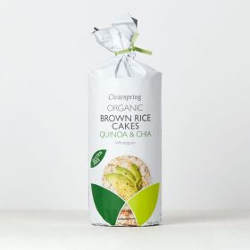 Clearspring Organic Brown Rice Cakes - Quinoa & Chia 6 x120g