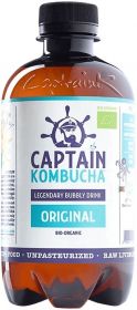 Captain Kombucha Original Bio-Organic Bubbly Drink 400ml x12