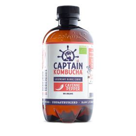 Captain Kombucha Cayenne Pepper Bio-Organic Bubbly Drink 400ml x12