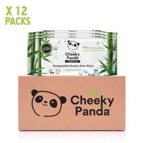 Cheeky Panda Biodegradable 64 Baby Wipes Multi Pack
