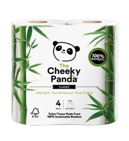 Cheeky Panda Toilet Tissue Bamboo 3ply 4 rolls