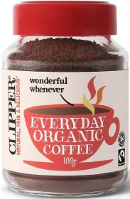 Clipper Organic & Fairtrade Rich Roast Instant Coffee Granules 100g