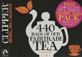 Clipper Fair Trade Everyday Tea Bags 1kg (440's) x1