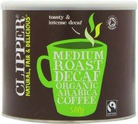 Clipper Organic & Fairtrade Inst Freeze Dried Decaf Cof Tin 500gx1