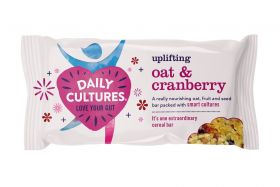 Daily Cultures Oat & Cranberry Cereal Bar 60g