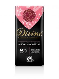 Divine FT Dark Pink Himalayan Salt Chocolate 90g