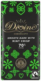 Divine Fair Trade Dark Mint Chocolate 90g x15