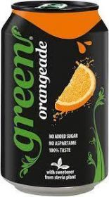 Green Cola Natural Sweetener Orangeade 330ml x 1
