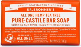 Dr Bronner Tea Tree Bar Soap 140g