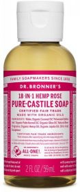 **Dr Bronner Rose Pure-Castile Liquid Soap 60ml
