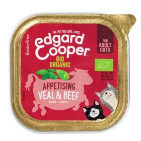 Edgard & Cooper Cat Cup Organic Veal & Beef 85g