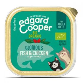 Edgard & Cooper Cat Cup Organic Fish & Chicken 85g
