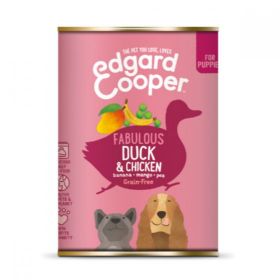 Edgard & Cooper Duck & Chicken With Mango & Pea 400g