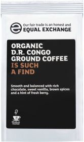 Equal Exchange Organic D.R. Congo (Democratic Republic) Roast & Ground Coffee 227g x8