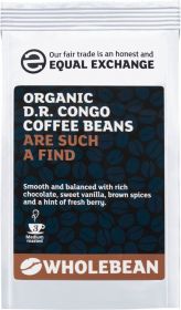 Equal Exchange Organic D.R. Congo (Democratic Republic) Coffee Beans 227g x8