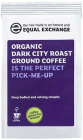 Equal Exchange Organic Dark City Roast & Ground Coffee 227g x8