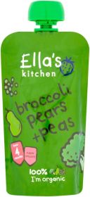 Ella's Kitchen S1 Broccoli Pear and Peas 120g