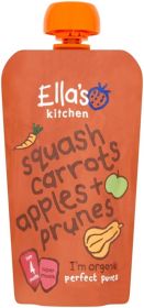 Ella's Kitchen S1 Squash Carrot Apple Prune 120g