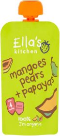 Ella's Kitchen S1 Mangoes Pears Papayas 120g