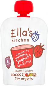 Ella's Kitchen Greek Yoghurt Strawberry 90g