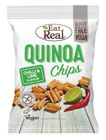 Eat Real Chilli and Lime Quinoa Chips 30g x12