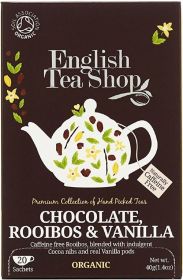 ** English Tea ORG Rooibos Chocolate & Vanilla 40g (20s)