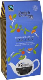 ** English Tea Organic & Fairtrade Earl Grey Pyramid Tea Bags 37.5g (15s)