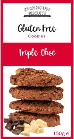 Farmhouse Gluten Free Triple Chocolate Chip Biscuits 150g
