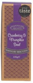 Farmhouse Biscuits Savoury Cranberry & Pumpkin Seed 100g