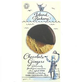 Island Bakery Organics Dark Chocolate Coated Ginger Biscuits 133g x12