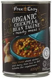 Free & Easy ORG Chick Pea & Bean Tagine Ready Meal 400g